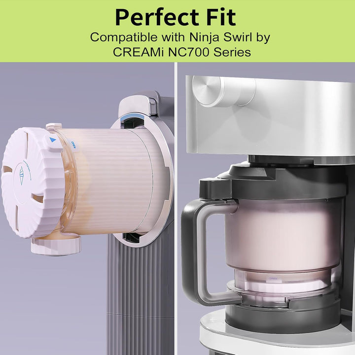 GoMaihe Behälter Kompatibel mit Ninja Swirl CREAMi: 2er-Set Tubs Zubehör für die Ninja Creami NC701