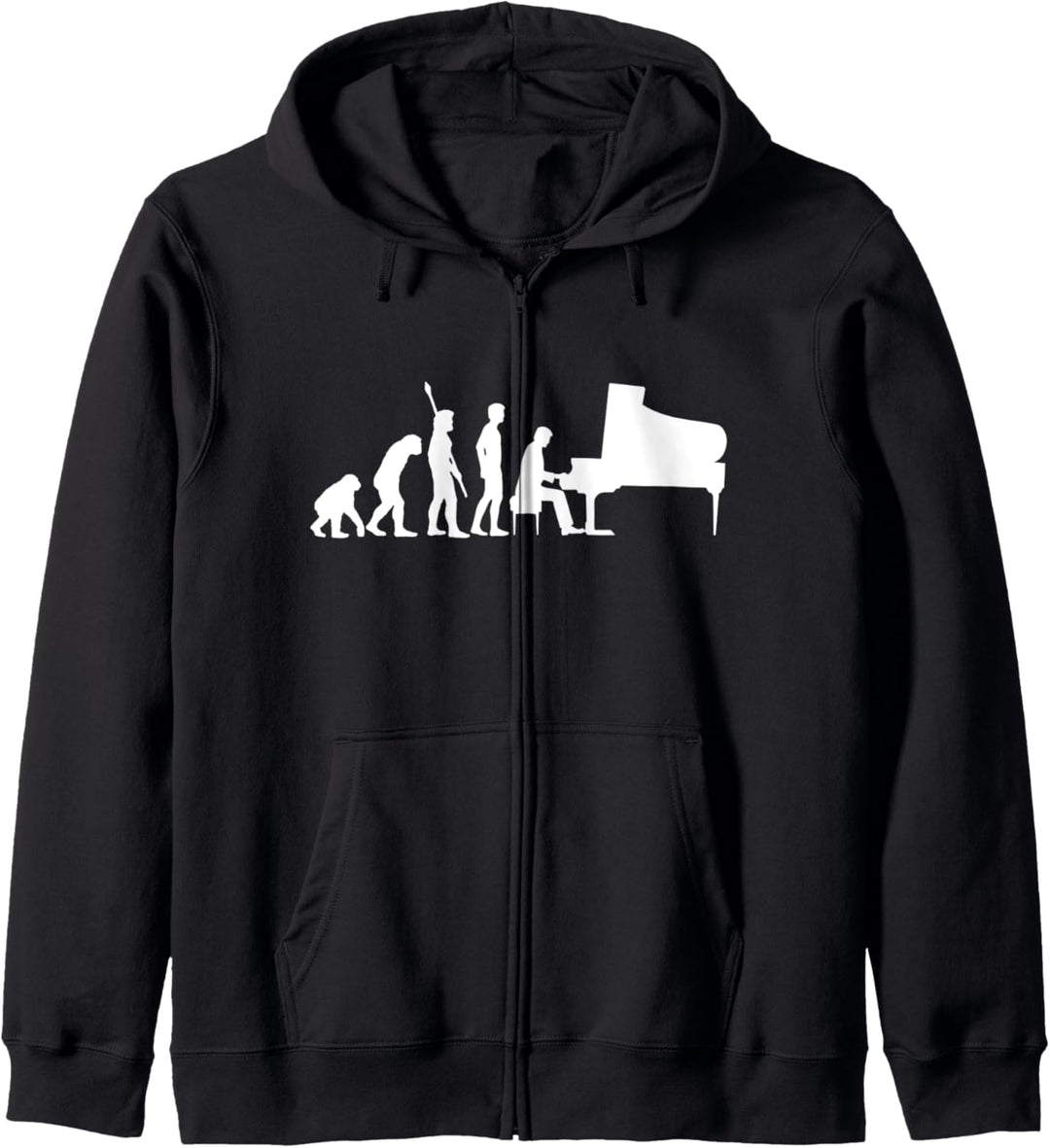 Klavier Pianist Klavierspieler Flügel Musiker I Evolution Kapuzenjacke