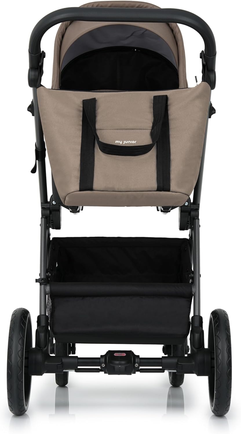 my junior® NOAX² Wickeltasche | praktische Tasche mit Schultergurt und Befestigungshaken am Griff fü