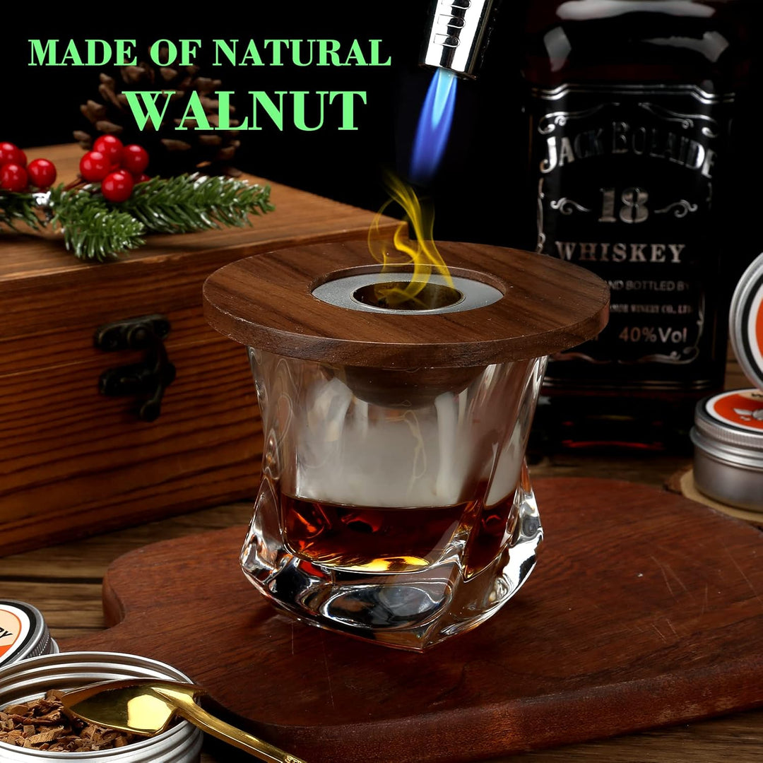 Cocktail Smoker Kit, Whiskey Smoker Kit mit 4 Holzchips, Vatertagsgeschenk, Old Fashioned Whiskey Sm