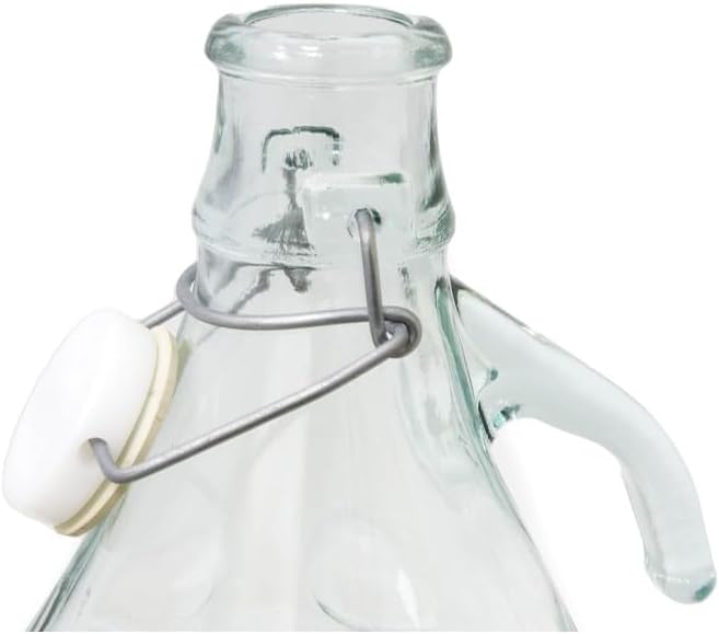 Unbekannt 6 STÜCK 5L Gärballon mit BÜGELVERSCHLUSS Flasche Glasballon Weinballon Bügelflasche Glasfl
