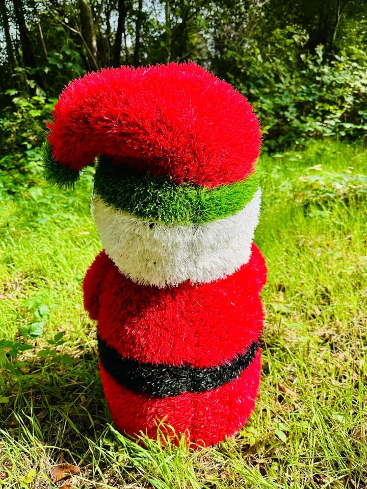 Innovative Kunstwerk Figuren aus Kunstrasen Hase Bär Hund Tier Garten Dekoration Gras Deko (Weihnach