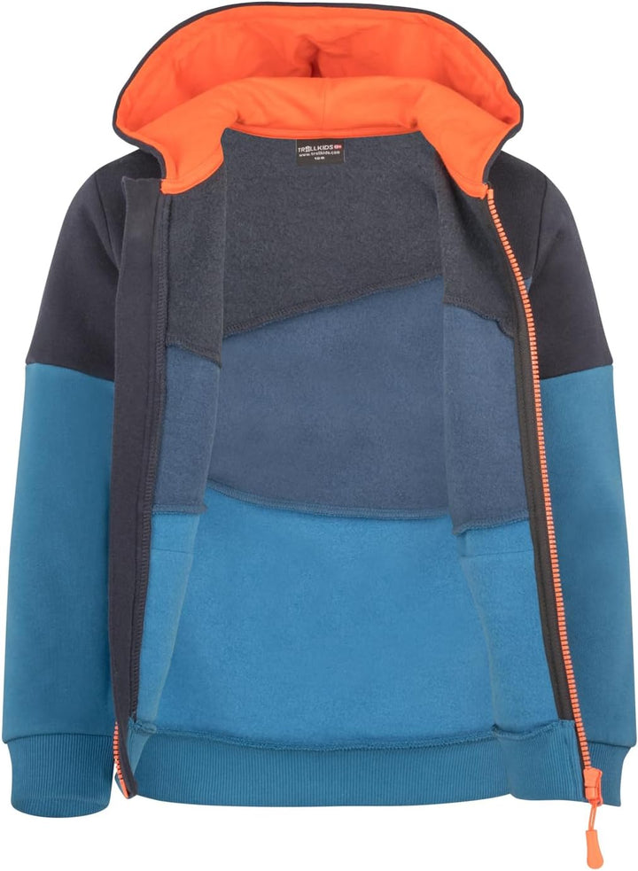Trollkids Kids Alesund Sweater 104 Nordic Blue, 104 Nordic Blue