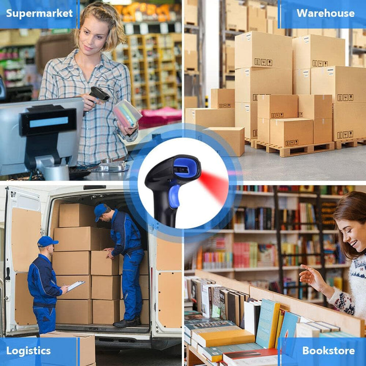 RGBS Barcode-Scanner mit USB-Anschluss, kabelgebunden, 1D, 2D, Barcode-Scanner, QR-Codeleser für PC,