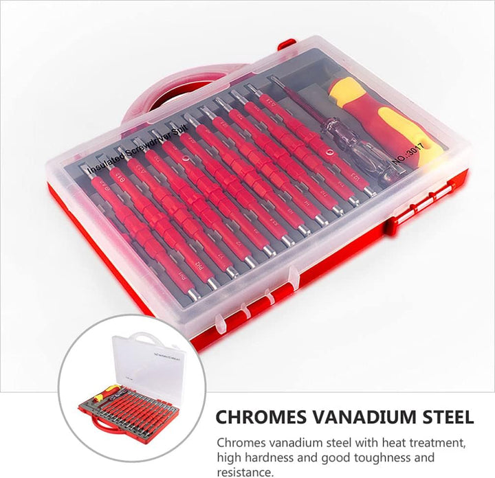 Housoutil Isolierte Elektriker Schraubendreher Set 26- In- 1 Isolierte Elektriker Schraubendreher Sc