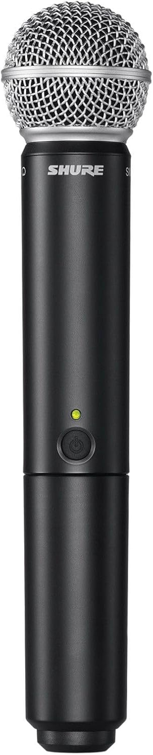 Shure BLX24/SM58 UHF Wireless Mikrofonsystem - Perfekt für Kirche, Karaoke - 14-Stunden Akkulaufzeit