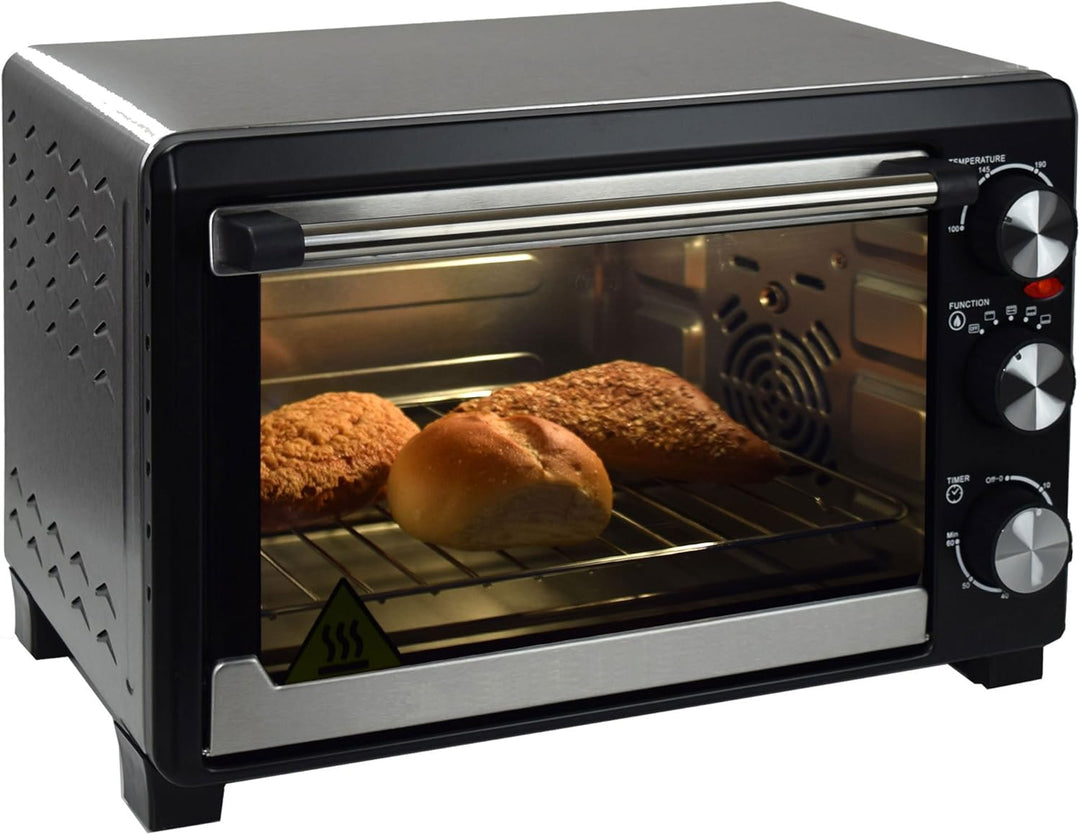 Syntrox Germany 18 Liter Mini Stand Backofen mit Umluft und Drehspiess Miniofen Minibackofen Pizzaof