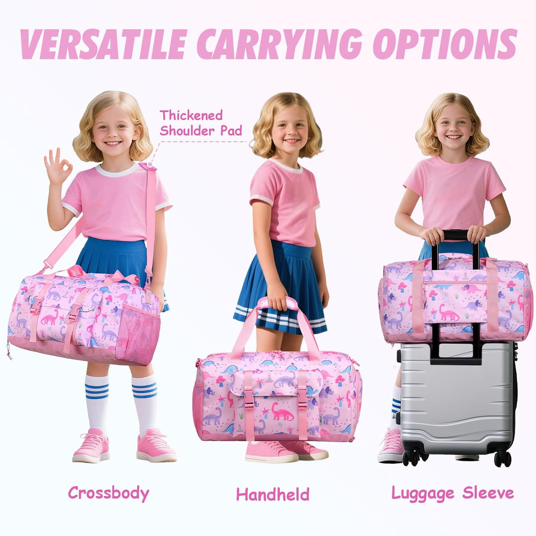 Kinder Reisetasche, Kasgo Duffle Bag für Kinder Jungen Mädchen Wasserabweisend Duffel Sport Carry On