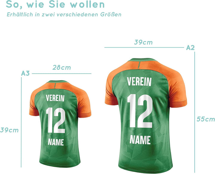 Elbeffekt Trikotlampe für Magdeburg Fans aus Holz - personalisierbares Geschenk - schenke Dein indiv