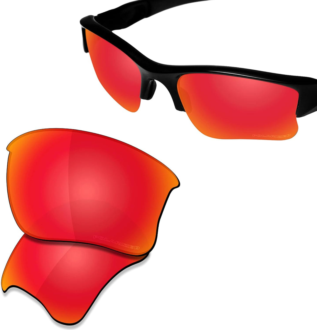 Saucer Premium-Ersatzgläser und Gummi-Kits für Oakley Flak Jacket XLJ OO9009 Sonnenbrillen High Defi