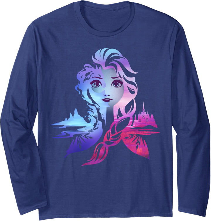 Disney Frozen 2 Elsa Split Design Langarmshirt