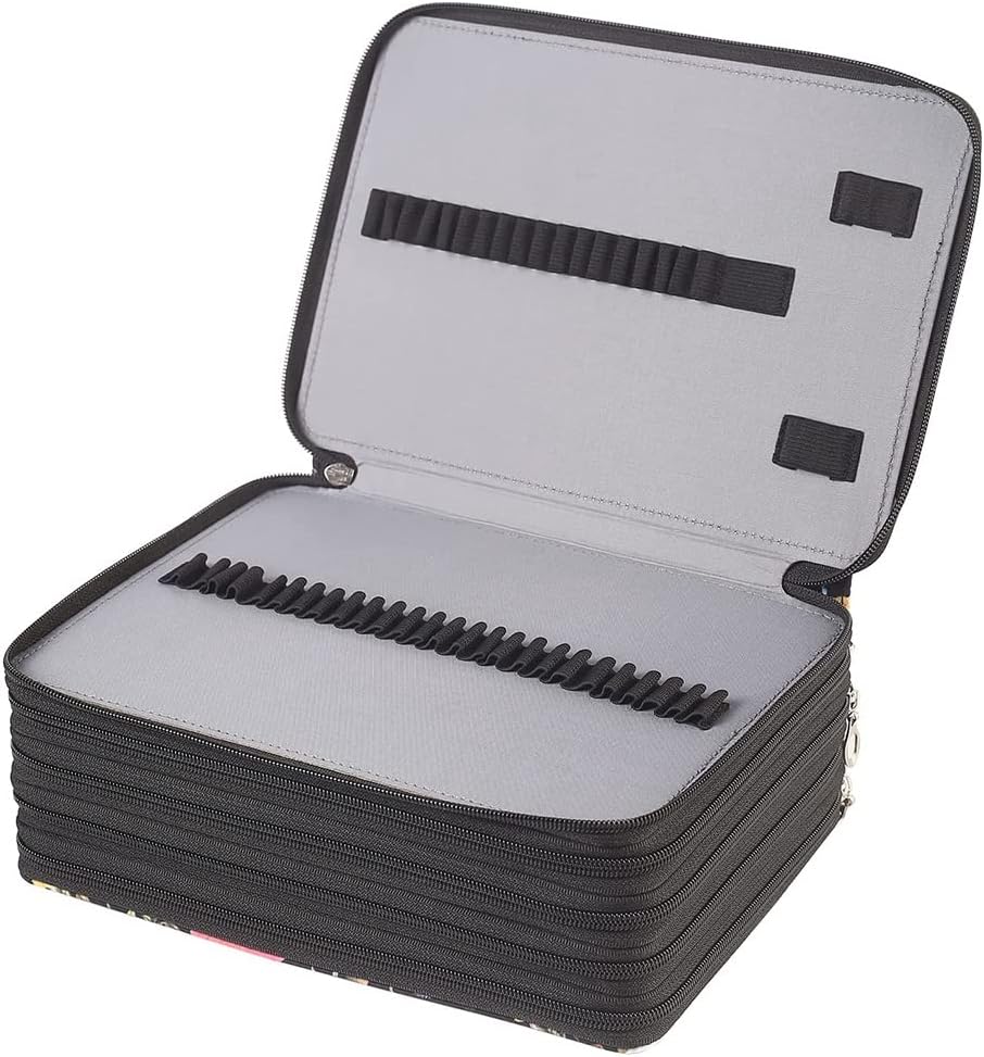 Plouluyt 250 SteckpläTze Buntstift Kasten Organisator mit ReissVerschluss GrossRaum Stift Halter Tas