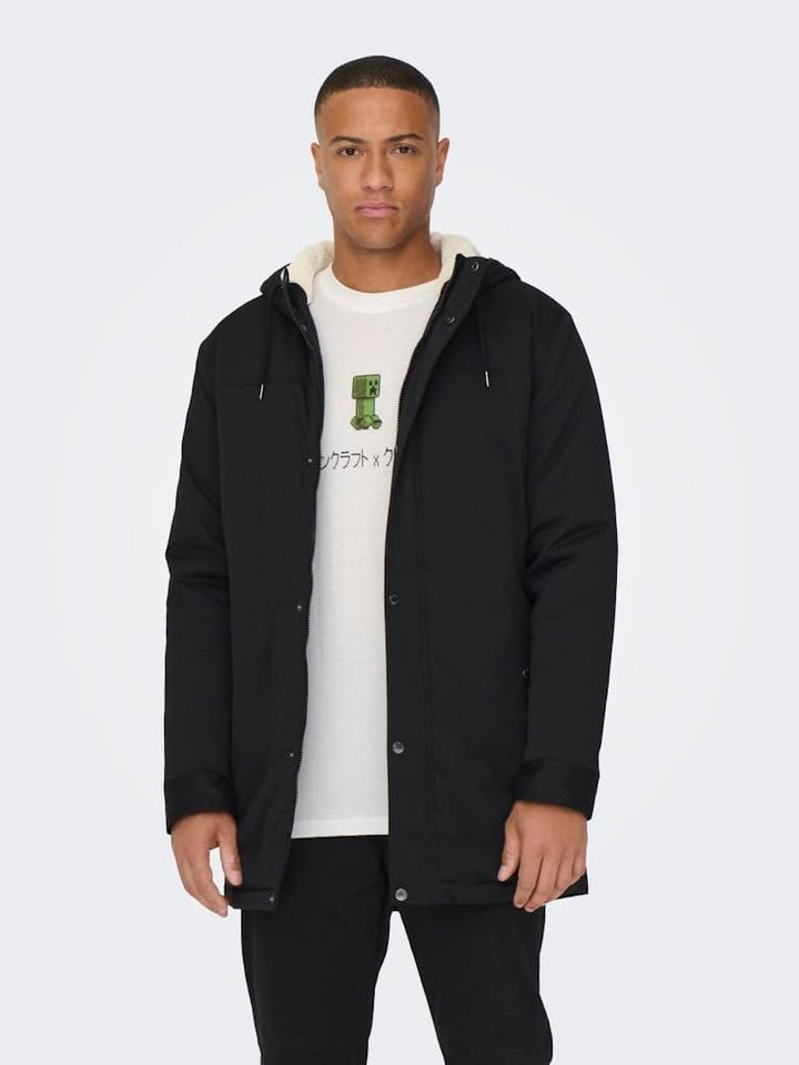 ONLY & SONS Herren Jacke 22025690 M Schwarz, M Schwarz
