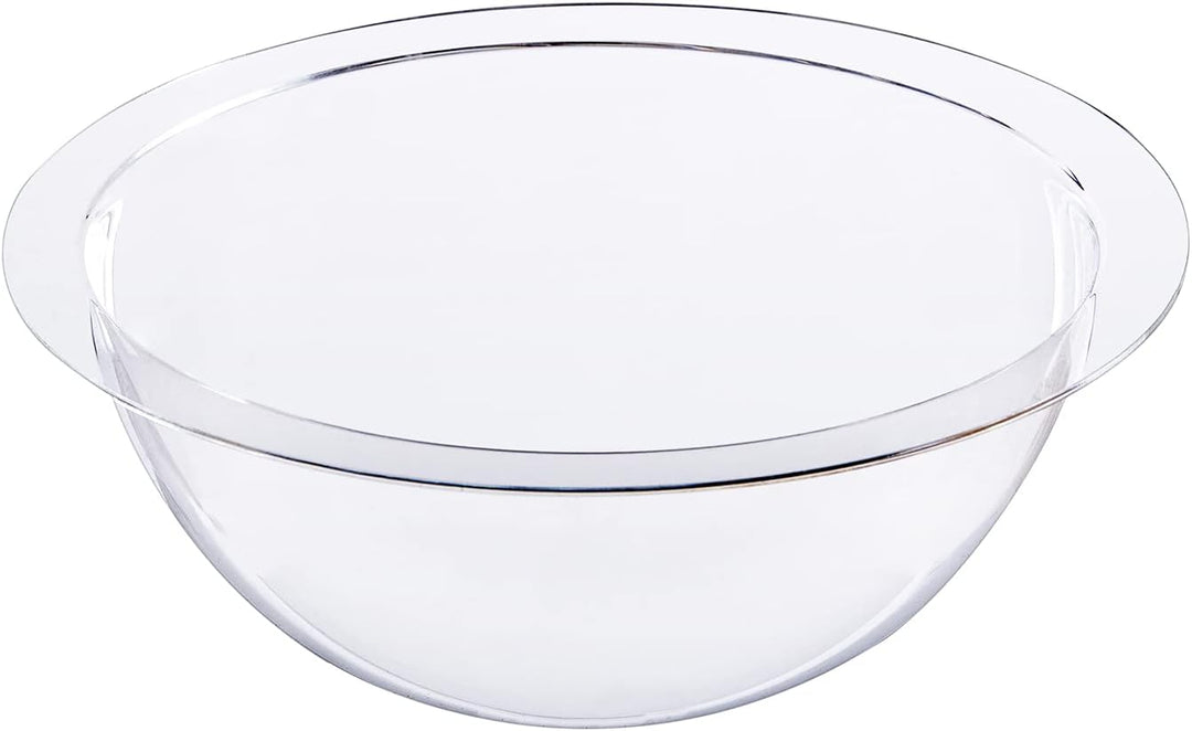 HMF 46735 Halbkugel aus Acryl mit Krempe, DIY Acrylhaube | Ø 35 cm | Transparent 350 mm, 350 mm