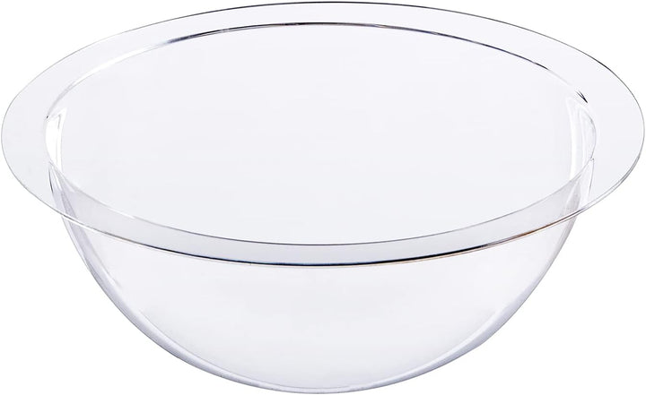 HMF 46735 Halbkugel aus Acryl mit Krempe, DIY Acrylhaube | Ø 35 cm | Transparent 350 mm, 350 mm