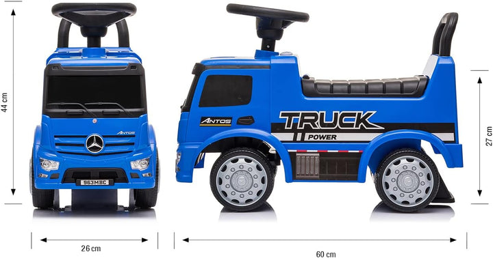 Milly Mally Interaktives Rutschauto Mercedes Antos Blue Blau, Blau