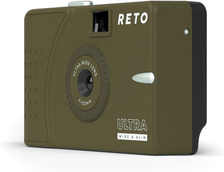 RETO Ultra Wide und Slim 35 mm Wiederverwendbare Tageslicht-Filmkamera – 22 mm Weitwinkelobjektiv, f