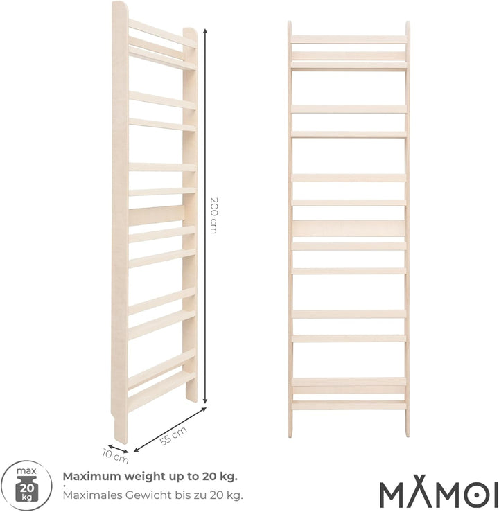 MAMOI® Kinderbücherregal aus Holzwerkstoff – Bücherkiste, Kinderbücherregal, Bücherregal für Kinderz