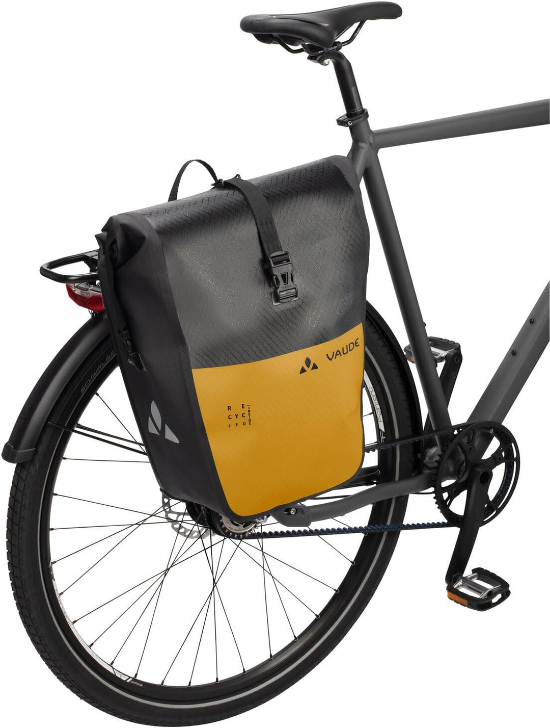 VAUDE Fahrradtaschen für Gepäckträger Aqua Back Color (Rec), in gelb, 2X Hinterradtasche wasserdicht