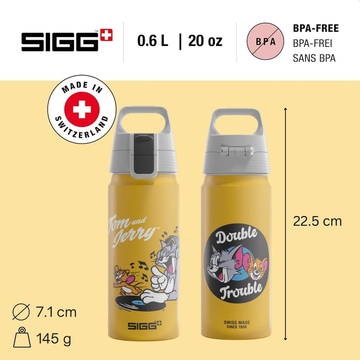 SIGG - Alu Trinkflasche Kinder - WMB ONE - Made in Switzerland - Für Kohlensäurehaltige Getränke Gee
