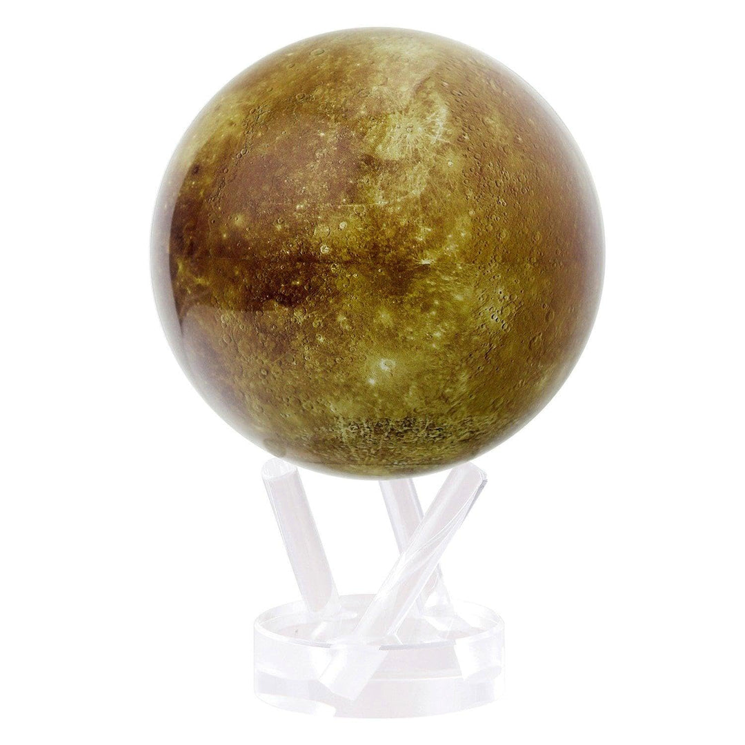 MOVA Globus Weltraumserie Quecksilber 6"v mit Sockel, solarbetriebener rotierender Globus, einzigart