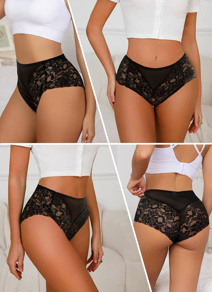 Unterhosen Damen Spitze Damen Slips Mehrpack Schlüpfer Damen Slips Unterhosen Damen Taillenslips Gro
