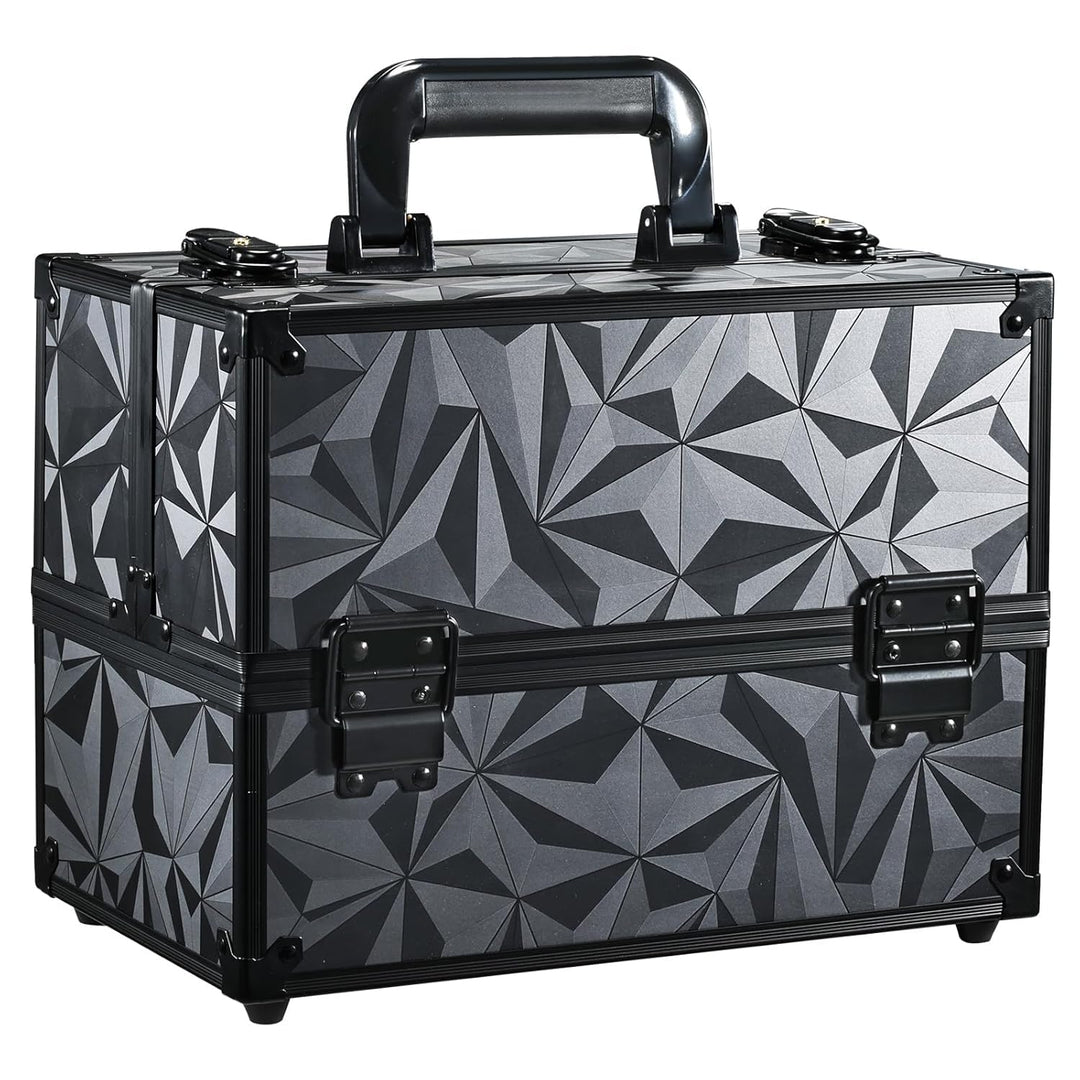 Kosmetikkoffer Schminkkoffer, Grosse Kosmetik Make up Organizer Koffer Aufbewahrung Friseurkoffer Al