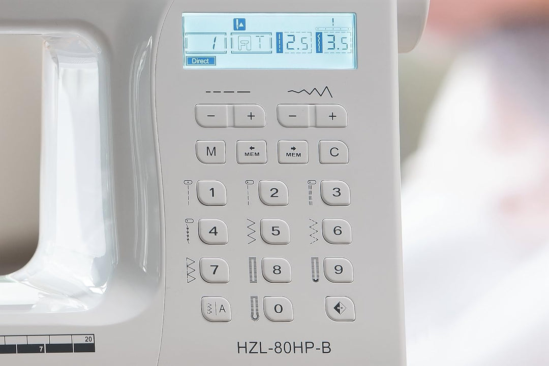 Juki HZL-80HP-B Nähmaschine, weiss
