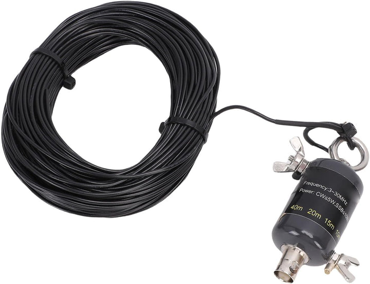 Fafeicy 3 Bis 30 MHz Kurzwellenantenne, Tragbare QRP-End-Fed-Halbwellenantenne mit Abstimmgerät für