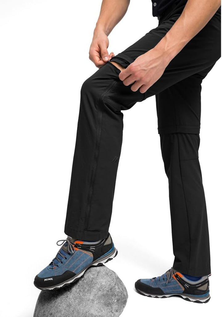 Maier Sports Herren Outdoor Hose T-Zipp Tajo Tajo 54 Schwarz, 54 Schwarz