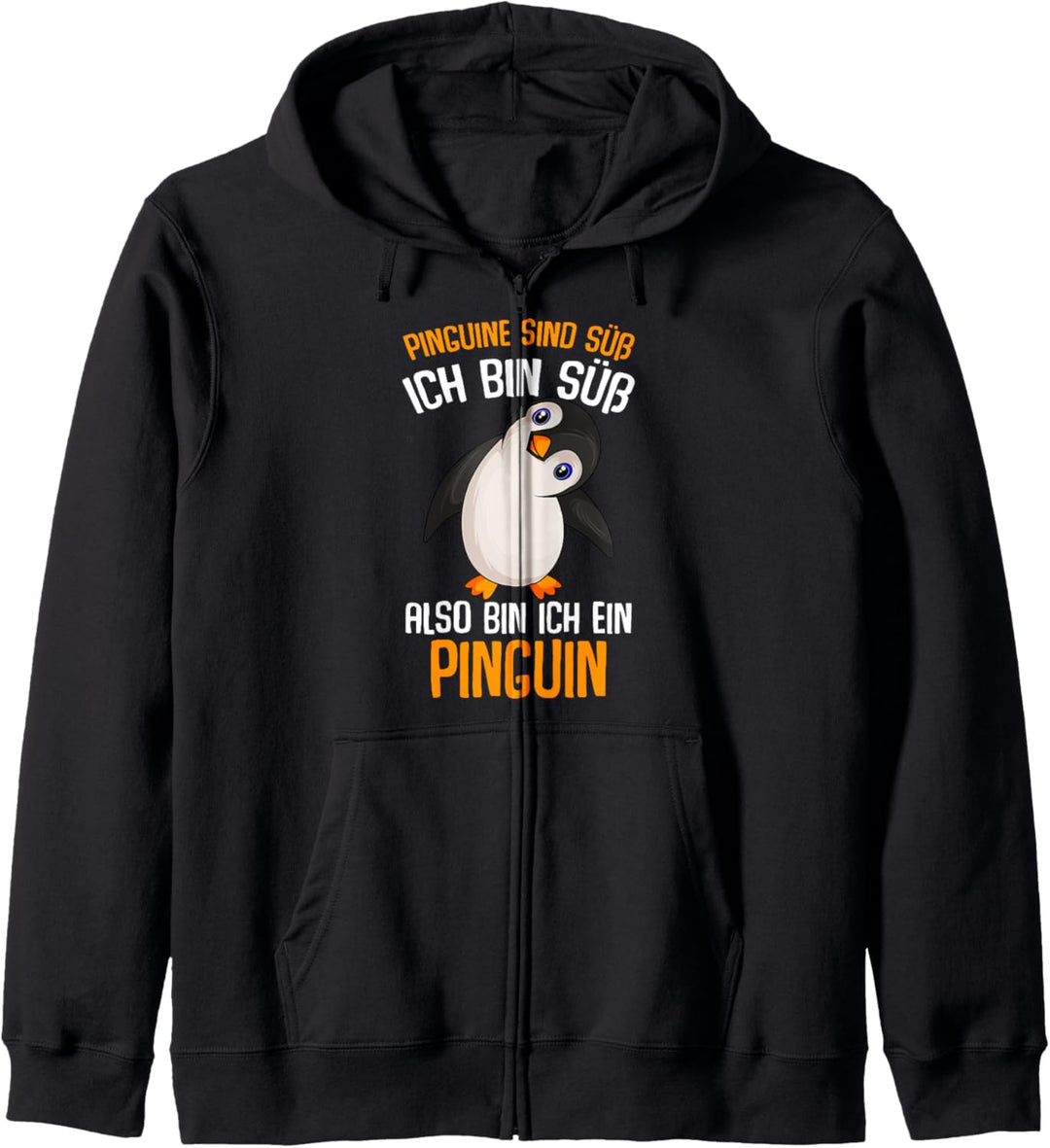 Pinguine sind süss Kinder Mädchen Damen Penguin Kapuzenjacke