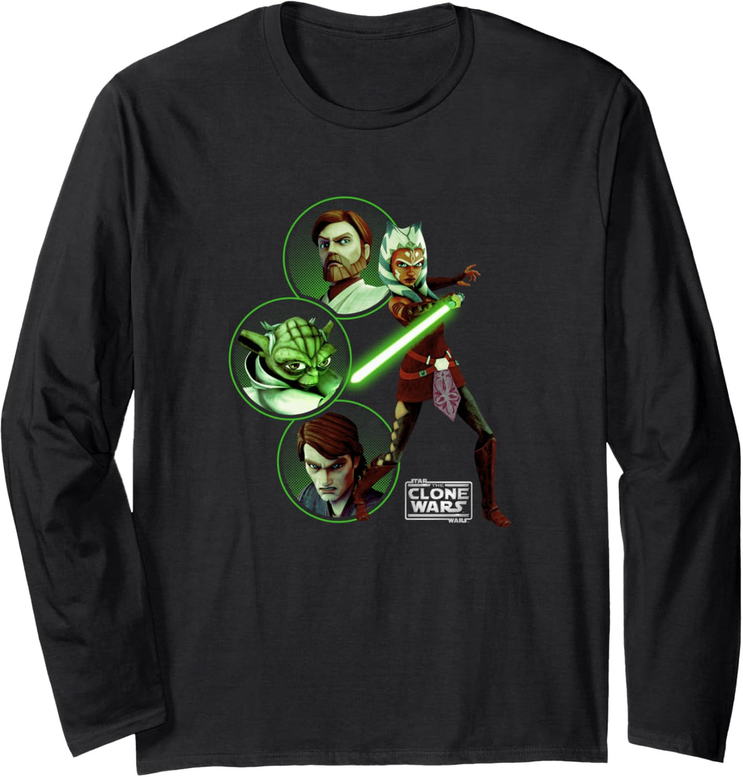 Star Wars: Clone Wars Light Side Group Shot Langarmshirt