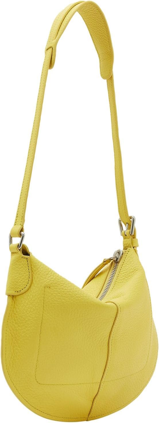 Liebeskind Damen Naomi Heavy Pebble Hobo S Pale Banana, Pale Banana