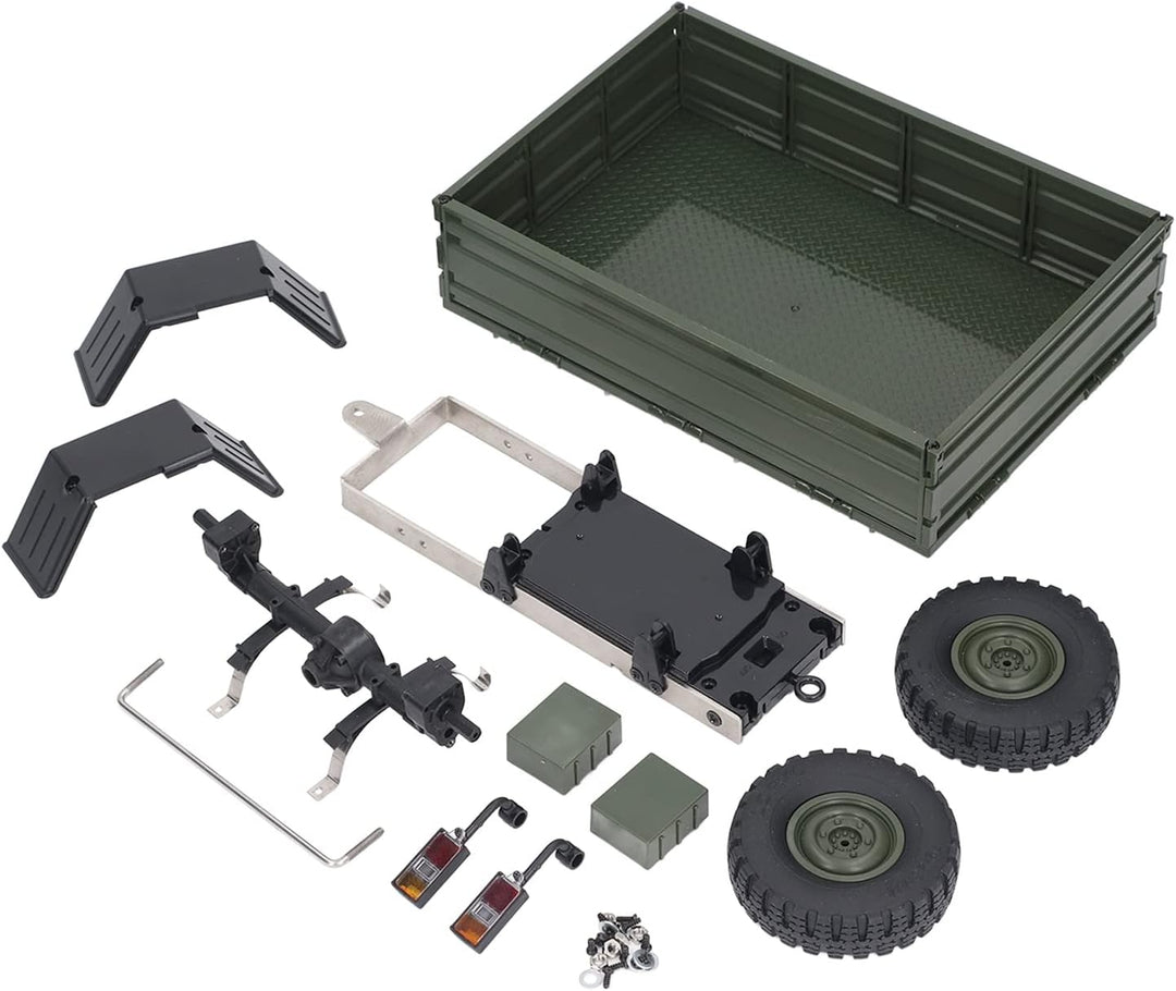 RC-Auto-Anhänger, Ferngesteuerte Frachtträger für P06 Unimog, Zubehör für RC-Autos, Grün, grün