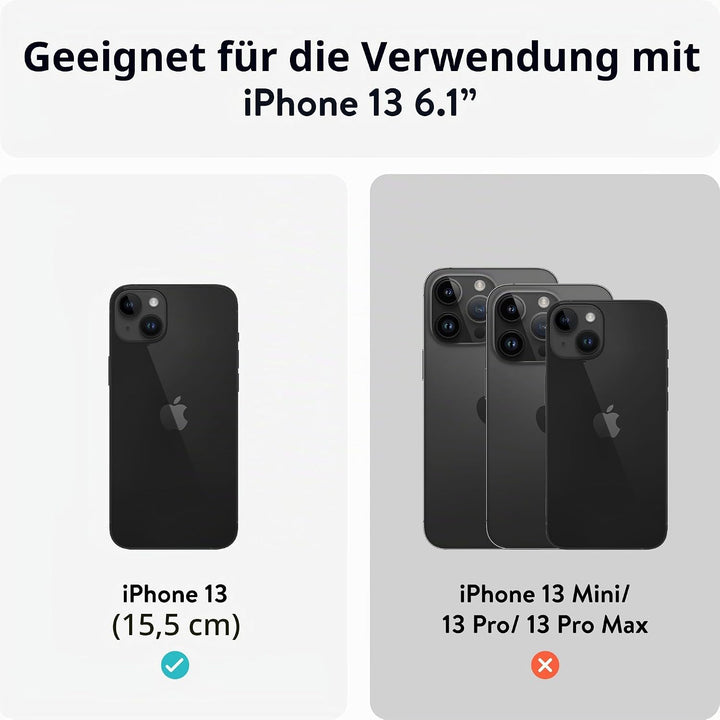 Mous - Hülle für iPhone 13 - Carbonfaser - Limitless 4.0 - Handyhülle iPhone 13 MagSafe-Kompatibel C