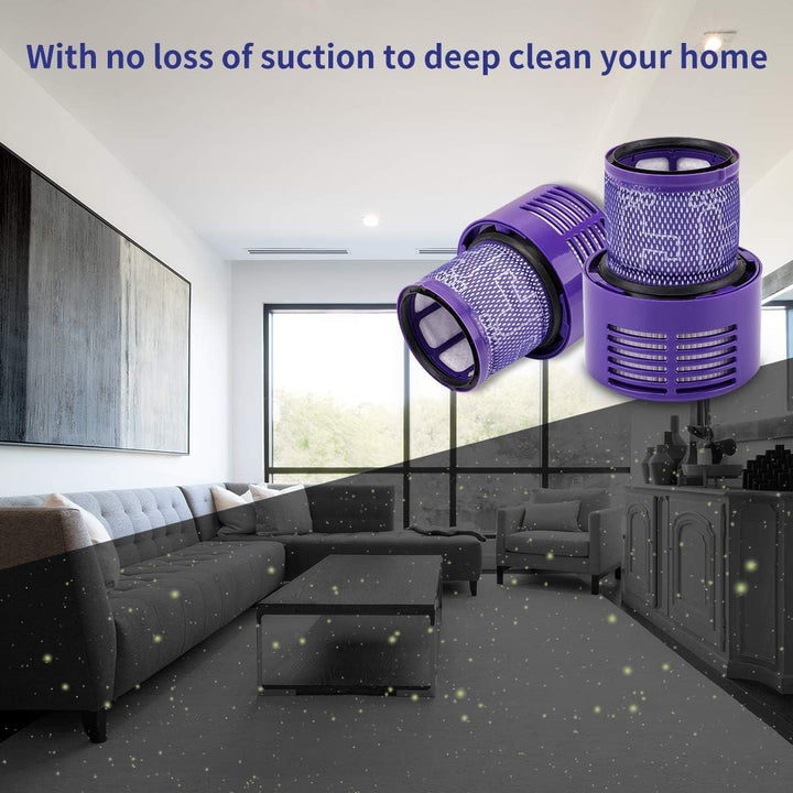 morpilot Filter für Dyson 3 Stück Ersatzfilter für Dyson V10 SV12 Cyclone Animal Absolute Staubsauge