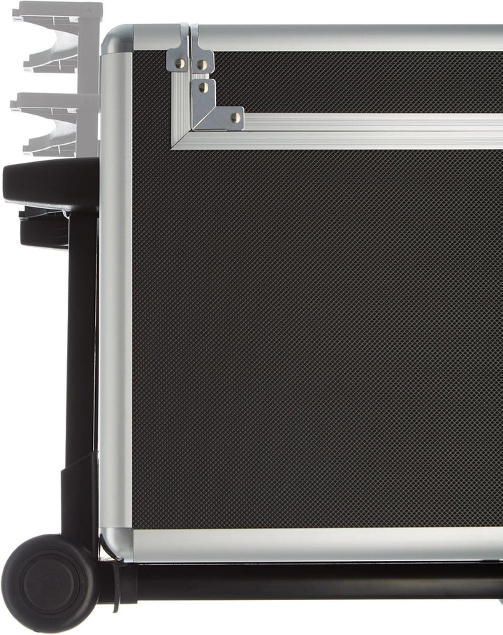 tectake® Kosmetikkoffer Pilotenkoffer Beauty Koffer Schminkkoffer Trolley Friseurkoffer - schwarz