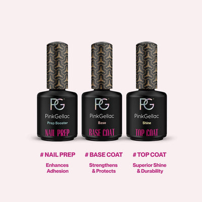 Pink Gellac Nagelset Gelnägel Starterset - Premium Compact Gel Nägel Starterset mit LED Lampe 15 ml