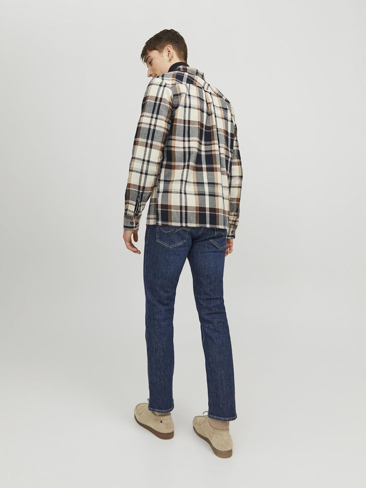JACK & JONES Male Overshirt Slim Fit Overshirt M Cloud Dancer, M Cloud Dancer