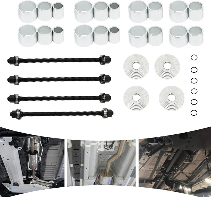 28PCS Universal Press- und Zughülsensatz, Buchsenlager-Ausbauwerkzeugsatz,für Antriebswellen KFZ Rad