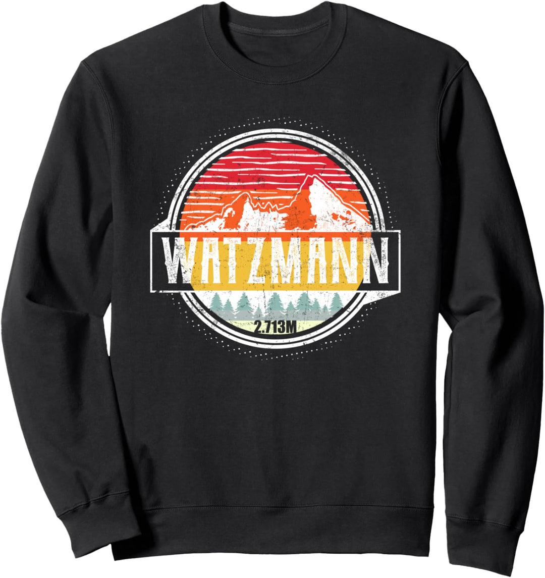 Bergsteiger Bergsteigerin | WATZMANN 2713m Berg Geschenke Sweatshirt