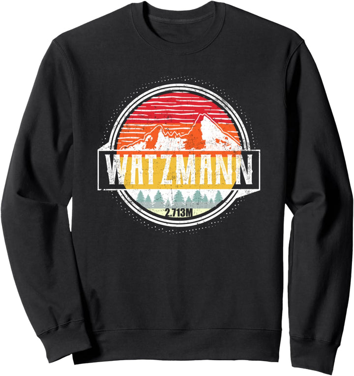 Bergsteiger Bergsteigerin | WATZMANN 2713m Berg Geschenke Sweatshirt