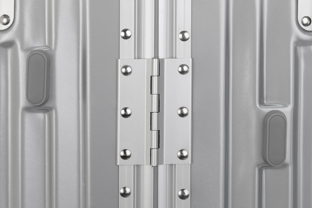 Travelhouse London Koffer Silber S-55cm, L-55cm · 2er-Set · Alu-Rahmen · Polykarbonat Hartschale · H