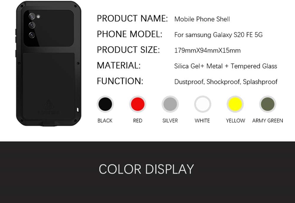 LOVE MEI für Samsung Galaxy S20 FE 5G Hülle, Outdoor-Sportarten Heavy Duty Ganzkörper Schutzhülle An