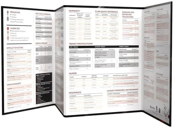 Vampire The Masquerade Storyteller Screen & Toolkit