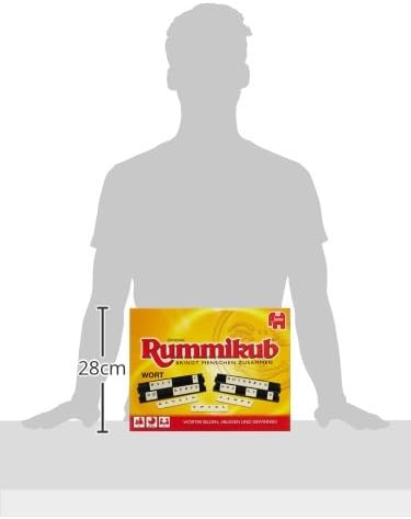 Jumbo Spiele Original Rummikub Wort - Das kultige Gesellschaftsspiel mit Buchstaben - Für Erwachsene