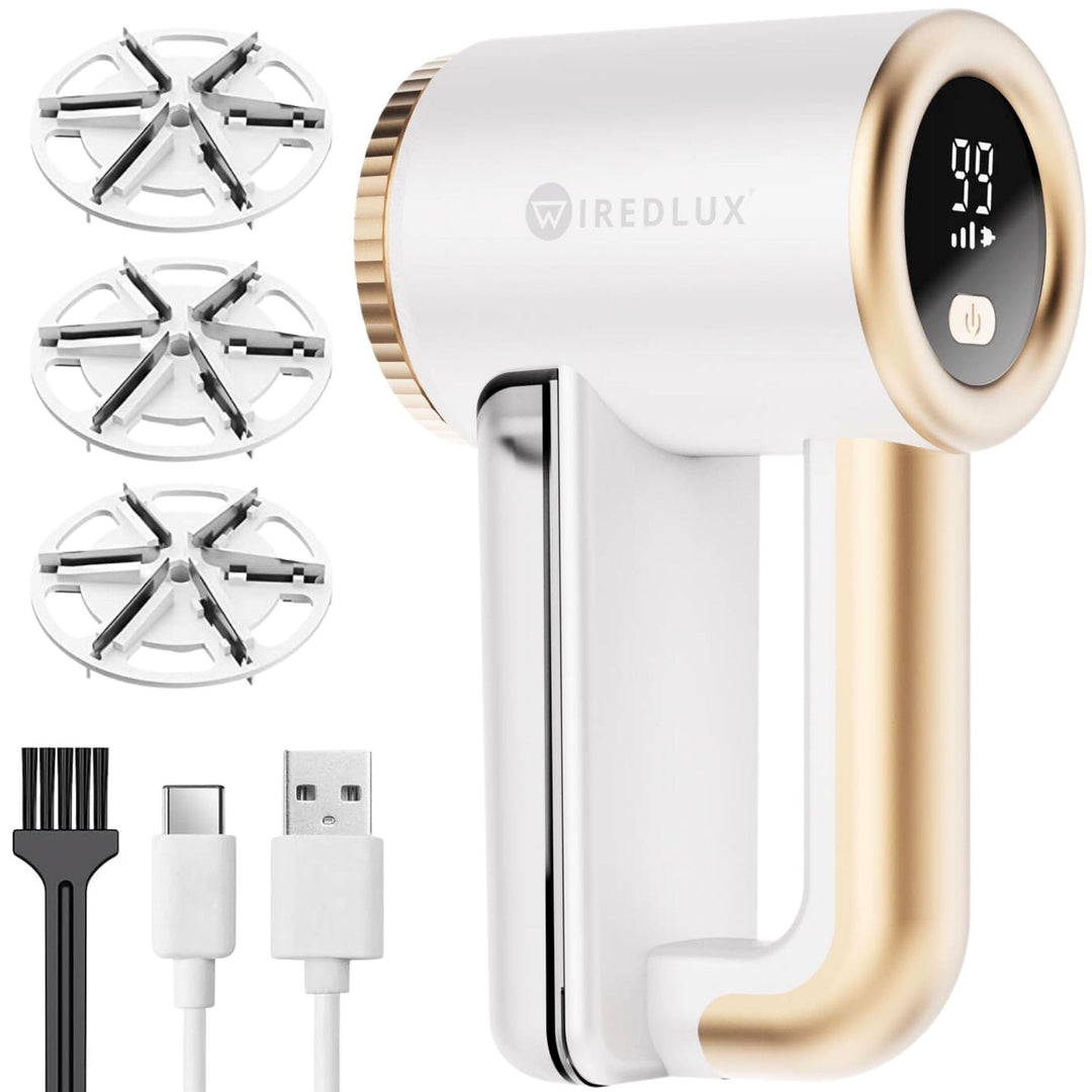Fusselrasierer Elektrisch WiredLux - Wiederaufladbarer Fusselentferner für Kleidung &amp; Möbel - Einste