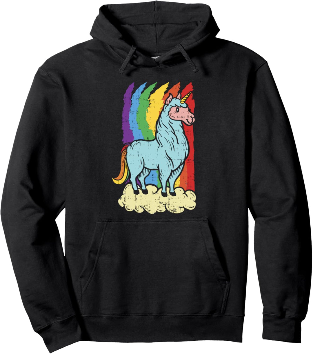 Lamacorn Lama Einhorn Pullover Hoodie