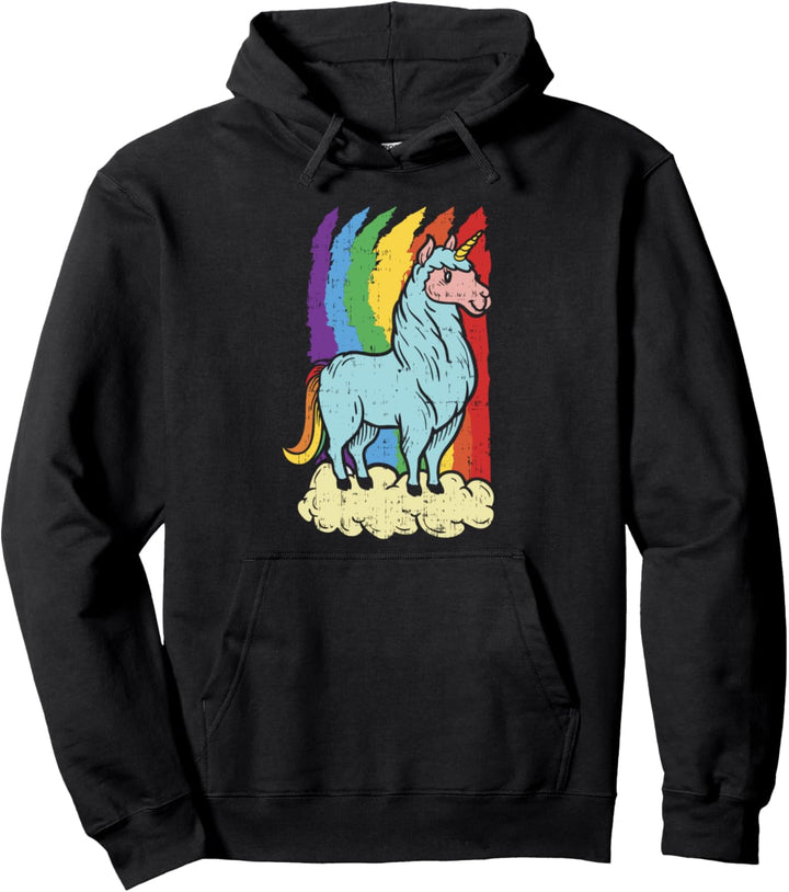Lamacorn Lama Einhorn Pullover Hoodie