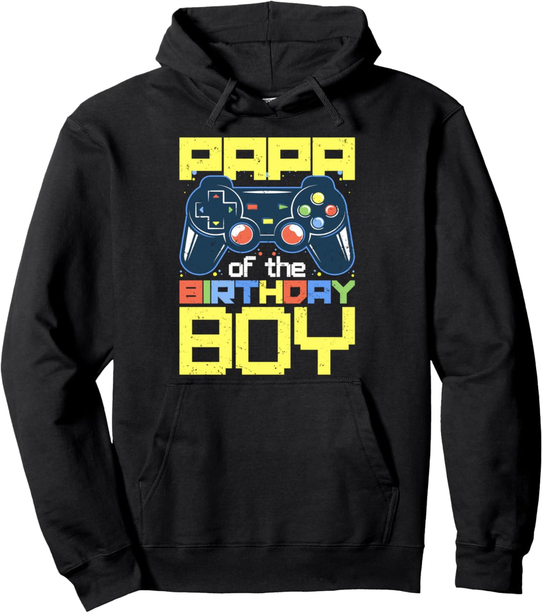 Papa Of The Birthday Boy Match Videospiel Geburtstag Pullover Hoodie